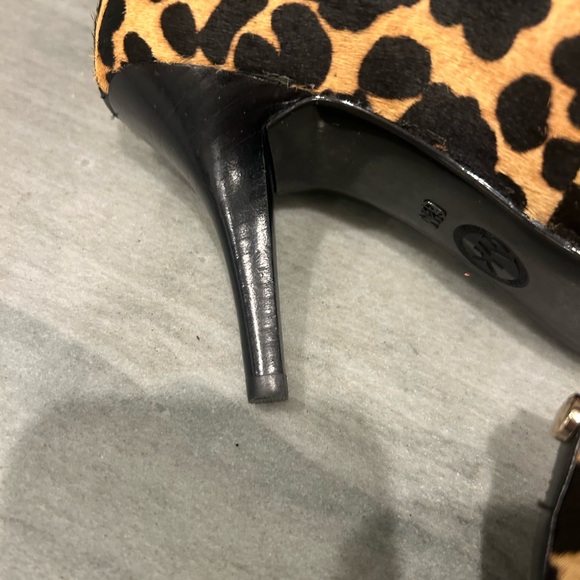 Michael Kors Black and Tan Leopard Heels - Picture 6 of 10